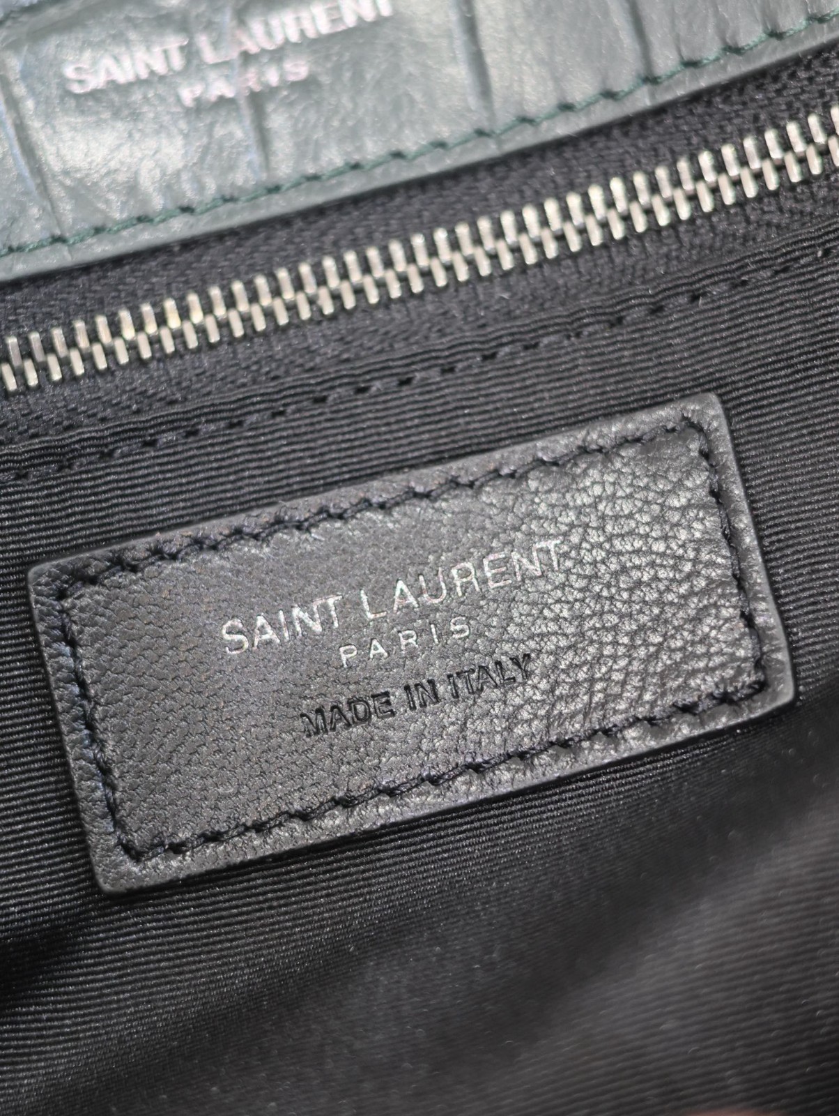 20 YSL 633158 绿色鳄鱼纹