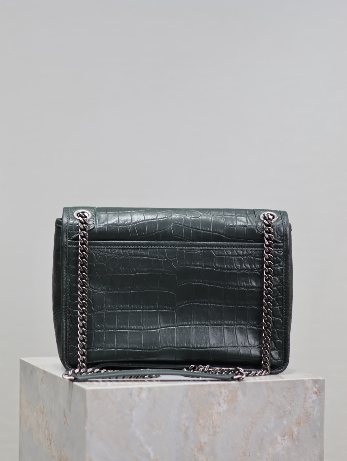 20 YSL 633158 绿色鳄鱼纹